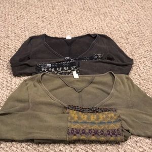 Free people thermal shirts